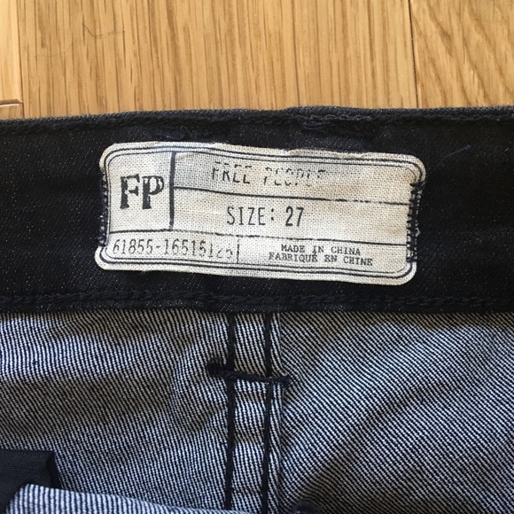 Free People Lone Ranger Coated Black Shorts - Picture 7 of 8